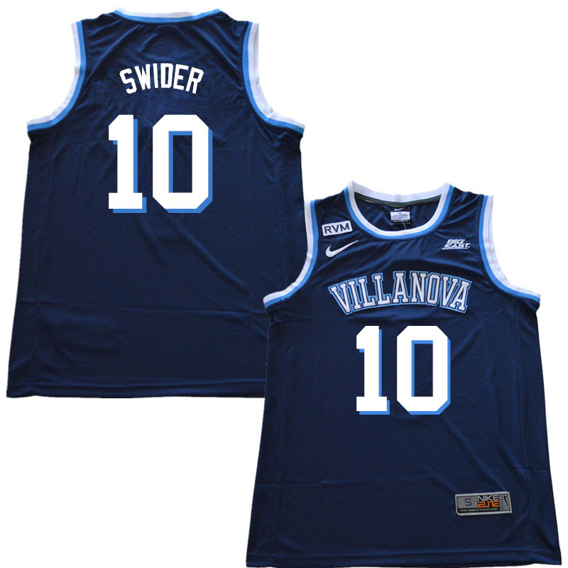 2018 Men #10 Cole Swider Villanova Wildcats College Basketball Jerseys Sale-Navy - Click Image to Close